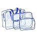 Produktbild LAAT 3 Stück Wasserdicht Transparent Kulturbeutel Transparent Kosmetik Reiseset Wash Kosmetiktasche Klar Toiletry Travel Kit Make-up Fällen Fall