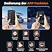 Dieselheizung 220-240V AC & 12/24V DC 8 kW, All-in-One 5L Diesel Standheizung mit Bluetooth APP Fernbedienung und LCD Bildschirm, für Zuhause, Werkstatt, Garage, Wohnmobil, LKW, RV, Boot Schwarz