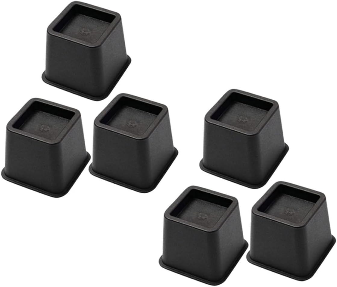GLEAVI 6pcs Square Furniture Leg Pads Non-Slip Chair Floor Protectors for Hardwood Easy Install Chair Pads Cushions