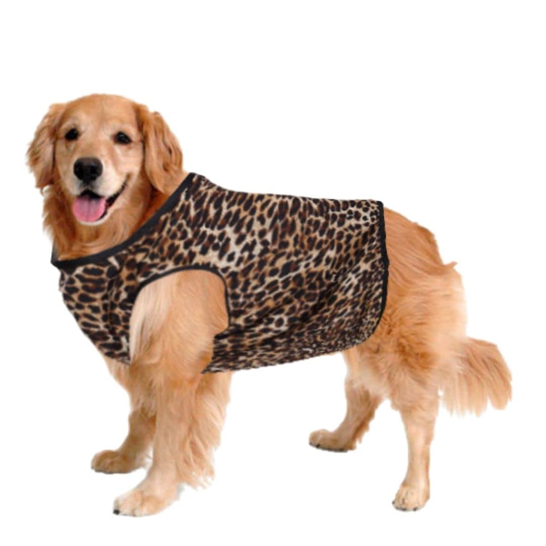 Sage Square Funky Soft Material Dog T-Shirt | Cool/Funky Print Pet | Soft Light Weight | Comfortable & Breathable Dog Clothing | Trendy Vest Outfit (XXXLarge - 30 inch) (Cheetah Print) (B0B74BBWG4) Amazon Price History, Amazon Price Tracker