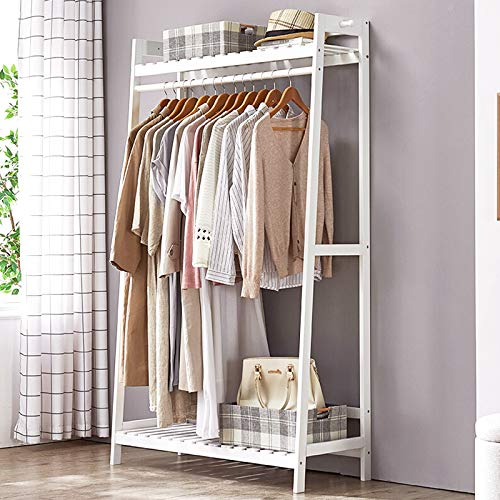 YMYNY Solid Wood Entryway Organizer, Coat Rack, Hall Tree, Clothes Hanging Rack St