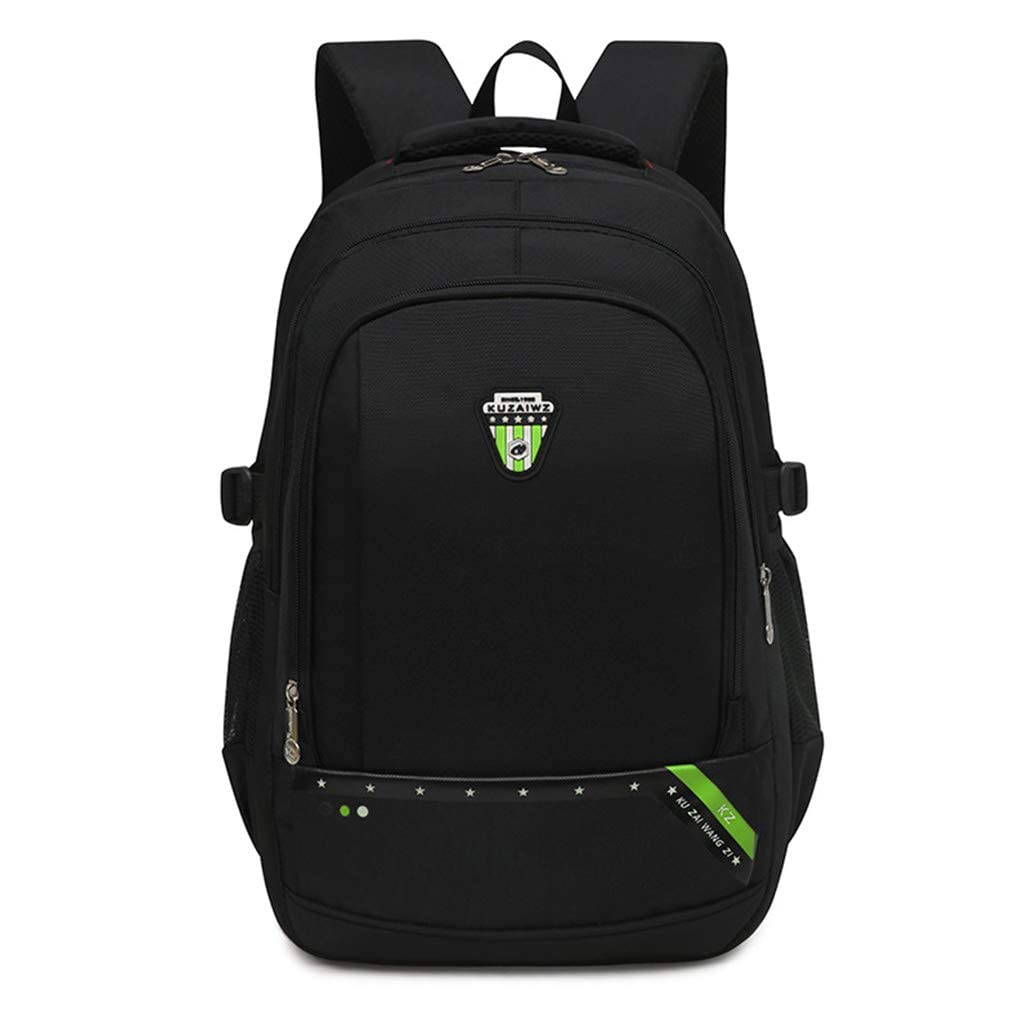 ESNY Zaino per Borsa della Scuola Nera per Ragazzi Ragazze Adolescenti, Primario/secondario/liceo per Studenti per Laptop da Viaggio da Viaggio per Laptop Uomini di Grand Black
