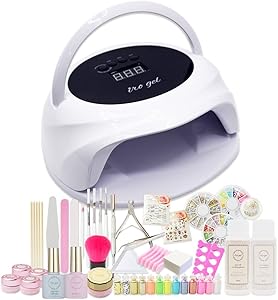 iro gel (イロジェル)36W UV/LED両対応ハイブリッドライト付き (使いやすさで選んだ4色セットA-1 A-4 C-12 F-17) ジェルネイル スターター キット