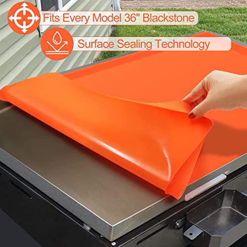 Mofeez Silicone Griddle Mat For Blackstone 36 Inch Griddle, Heavy Duty Food Grade Silicone Mat, Protect Griddle From Rodents, Insects, Debris, And Rust, All Season Cooking Protective Cover #TOP7