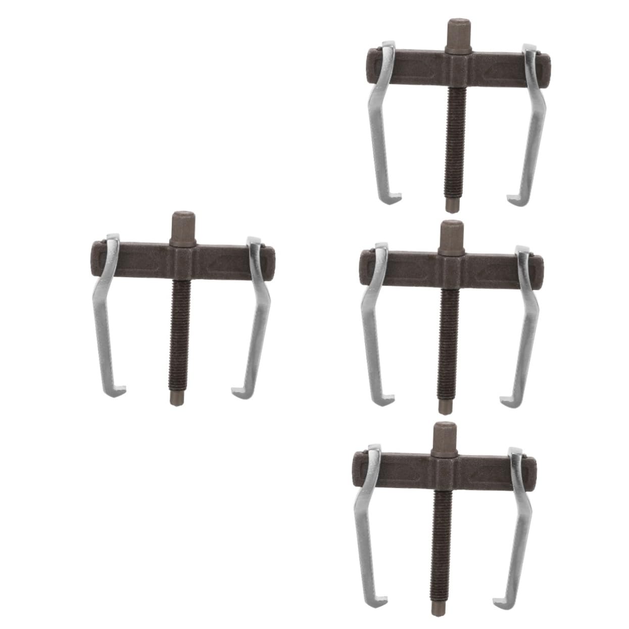 TOPBATHY 4 Piezas Extractor de polea de Engranajes pequeño Extractor de rodamientos Centro arrancador Herramientas Puller para poleas Puller de rodamiento de Largo Alcance Acero Carbono