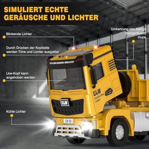 Autotransporter Spielzeug Kinder Baufahrzeuge Kinder groß LKW Fahrzeug 3-8 Jahre Jungen (GLW-01)