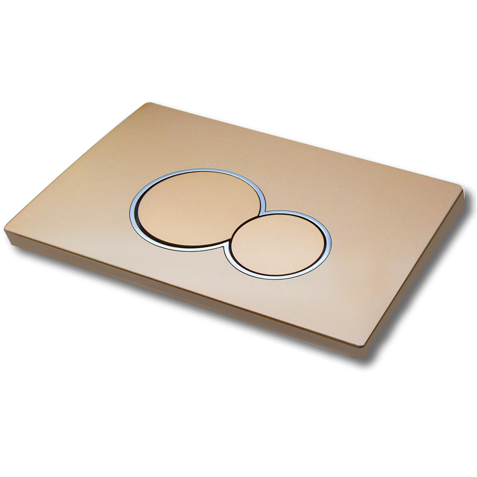 Piastra di Comando, con Barra di Fissaggio e Telaio di Montaggio, compatibile con Geberit, Sigma, UP300 e UP320, dimensioni della piastra di scarico 245×164 mm.(Oro)