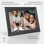 Aura Carver HD WiFi Digital Picture Frame, 10.1”, Add Photos with Aura App, Free Unlimited Storage - Wirecutter’s Pick for Best Digital Photo Frame 2022 - Gravel - Image 3