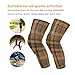 sanluoli Vintage Buffalo Plaid Checked Brown knee braces for women (1 pair) Support for All Sports knee compression sleeve for Walking, Walking, Walking, Walking