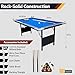 Hathaway Fairmont Portable 6-Ft Pool Table for Families with Easy Folding for Storage, Includes Balls, Cues, Chalk, Blue