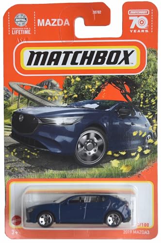Matchbox 2019 Mazda3 azul metalizado 1 unidad miniatura 1