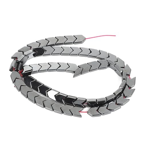 PIERRE XL Perles en pierre naturelle noire 1-10MM flèche hématite noire perles d'espacement en vrac for la fabrication de bijoux couture bracelets à faire soi-même accessoires de charme (Color : Blac