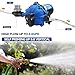 7.5GPM 80PSI Water Pump, 12V RV DC Fresh Washdown Pump Kit with Pressure Switch, Self-Priming Diaphragm Water Pump for Boats, Marines, Campers, Travel Trailers, Sprayers, and Yachts