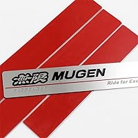 Vista 5 de W-POWER JDM Mugen - Protector de paso para umbral de puerta, protector de peldaños de acero inoxidable compatible con Honda Civic 2006-2011
