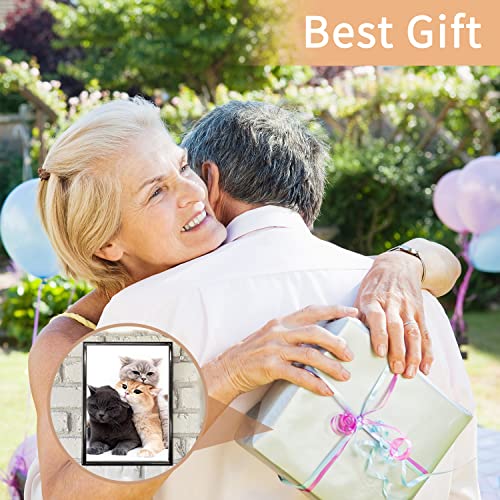 Decanit 5X7 Picture Frame Metal, Thin Edge Photo Frames For Tabletop Display And Wall Mounting,Black #TOP6