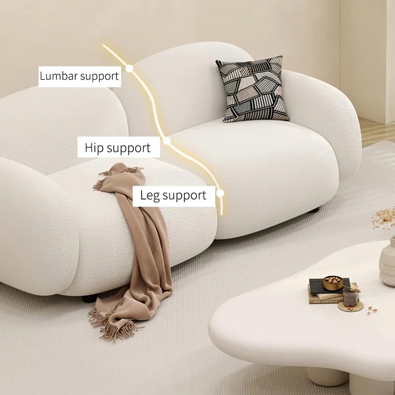 Image of LEGACY OF COMFORT Nailyn 3-Piece Living Room Set (6-Seater Sofa Set - 3+2+1) White