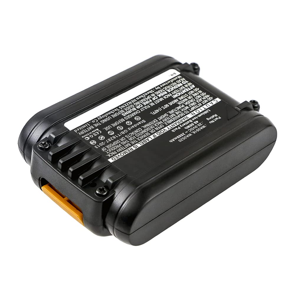 Synergy Digital Power Tool Battery, Compatible with AL-KO Easy Flex 34.8 Li Lawnmower Power Tool, (Li-ion, 20V, 2000mAh) Ultra High Capacity, Replacement for Worx WA3551 Battery