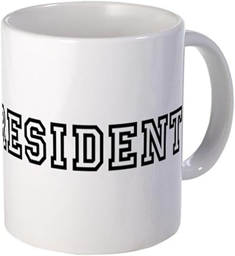 Taza de 11 onzas - Taza de señor presidente - S blanco "