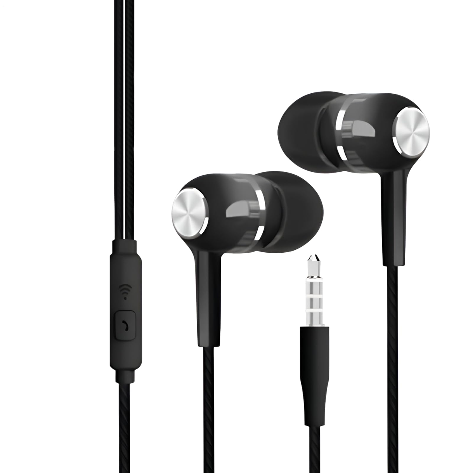 Kabelgebundene Kopfhörer | Kopfhörer mit integriertem Mikrofon | 3,5 mm Klinkenstecker HiFi-Sound für Reisen, Musik, Spiele, Sport, Aufnahme, Studio