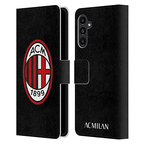 Étui portefeuille AC Milan Samsung Galaxy A13 5G housse protection noire clapet avec porte-carte