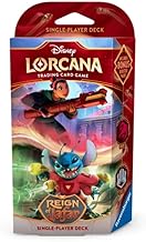 Lorcana - Reign of Jafar: 1 Mulan & Stitch Ruby/Steel Starter Deck + Heartforcards® Shipping Protection