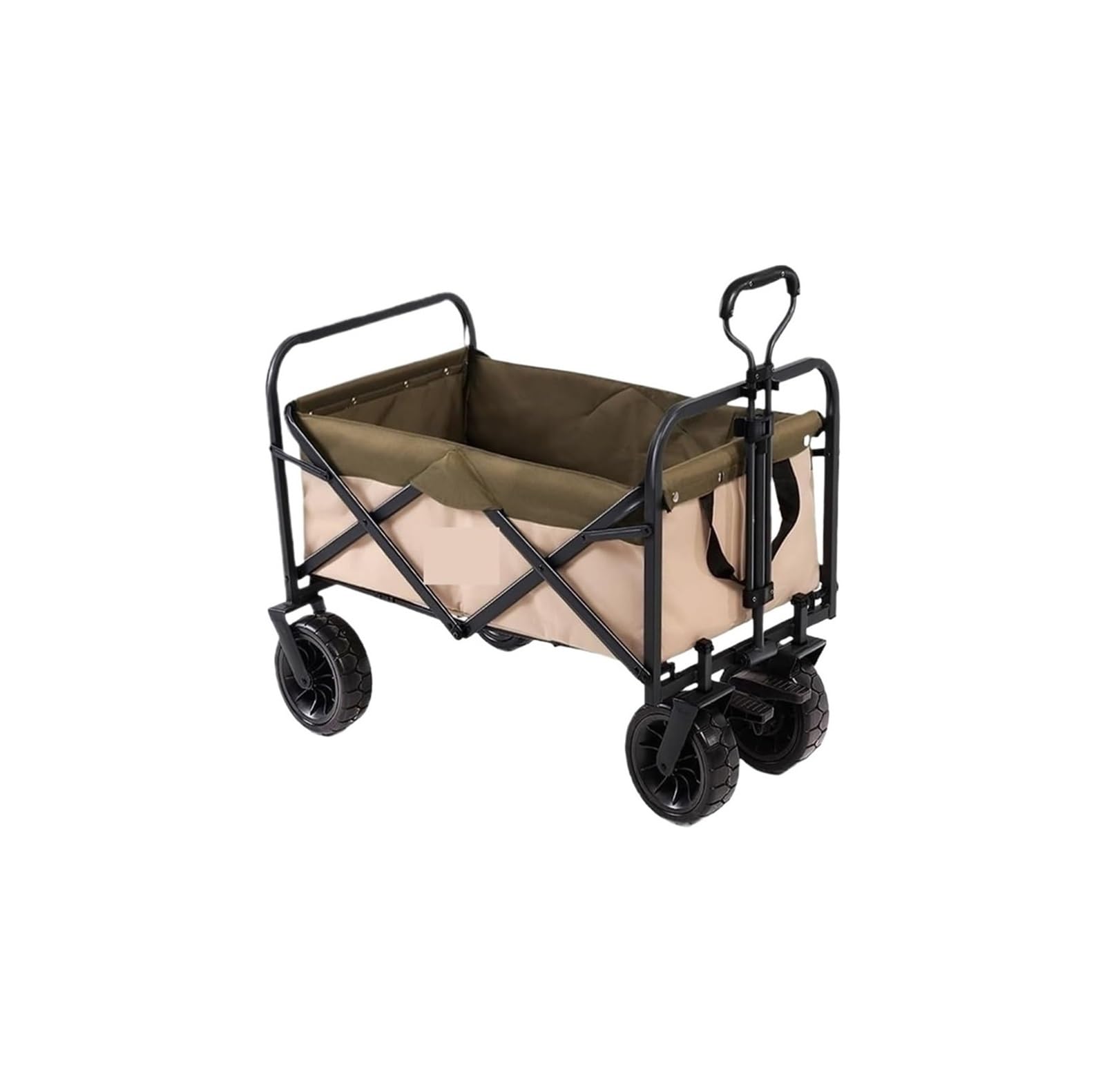 Fgjsfhrdtu One Color Outdoor Camping Trolley, Folding Pull Rod Push Cart With Trailer