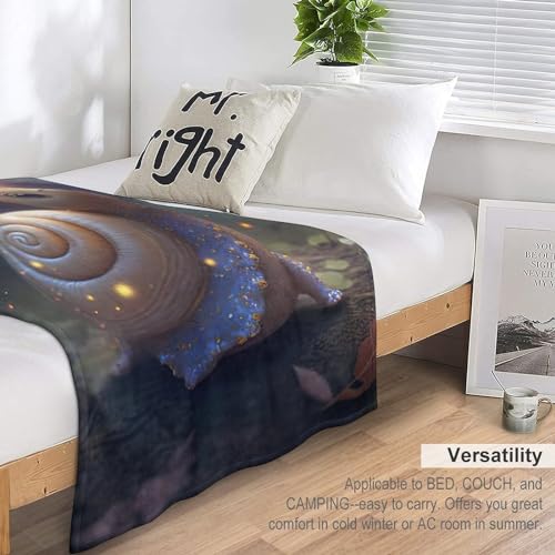 Manta de caracol de franela 130x150 cm suave para sofá 7