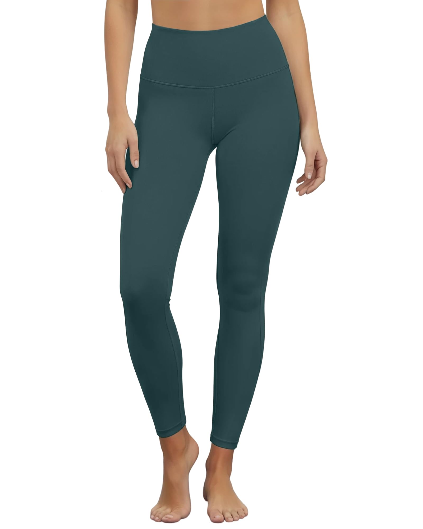 FlexVie Leggings Damen Blickdicht High Waist Sport Leggings Damen für Yoga & Alltag, Weiche Damen Leggins in Weiß, Blau & Leo, Shape Leggings Damen, Maschinenwaschbar