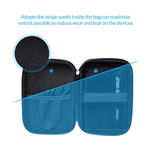 Image of ORICO EVA External Hard Drive Protection Bag for 2.5 inch Hard Drive Portable Dual Layer HDD Protector Case (Black)
