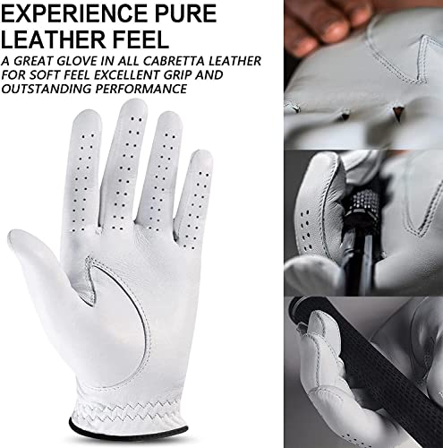 FINGER TEN Golf Gloves Men Left Hand Right Grip Microfiber with Ball Marker 1 Pc - Image 3