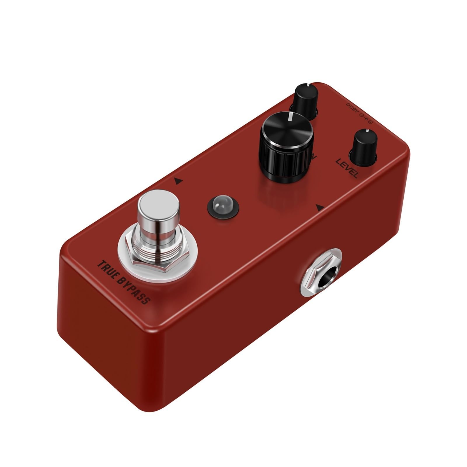 Efekt Gitary Elektrycznej Overdrive Chorus Vibrato Reverb Czerwony Akcesoria
