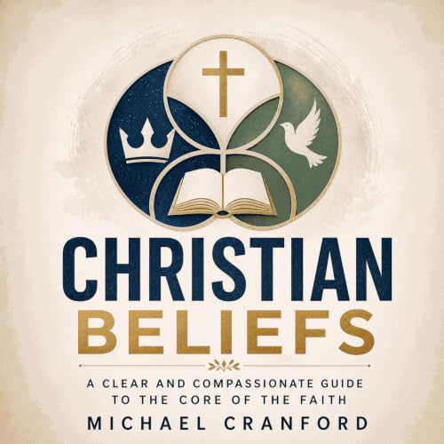 Diseño de la portada del título Christian Beliefs: A Clear and Compassionate Guide to the Core of the Faith