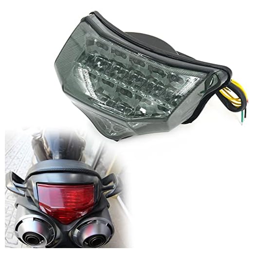 LED bakre broms blinkersljus bakljus för Yamaha FZ6 Fazer 600 2004-2009