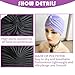 10 PCS Stretchy Turban Caps for Women, Chemo Head Wraps, Cancer Headwear, Twisted India Hats, Assorted Colors (Package A)