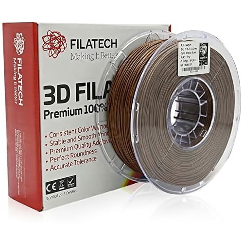 Filatech Hyper PLA Filament 1.75mm ±0.03mm, High-Speed PLA 3D Printer Filament 300–600mm/s, 1kg (2.2lbs) Spool, Low Warp Standard PLA Filament for 3D Printing – Choco Brown