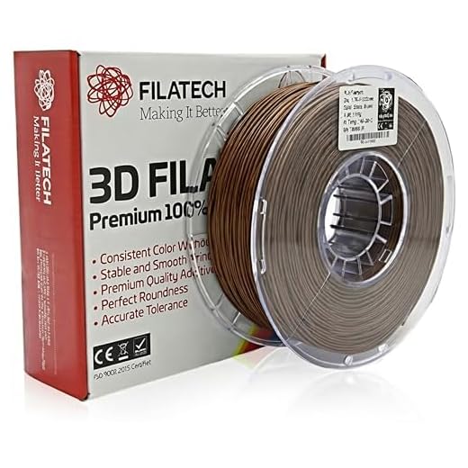 Filatech Hyper PLA Filament 1.75mm ±0.03mm, High-Speed PLA 3D Printer Filament 300–600mm/s, 1kg (2.2lbs) Spool, Low Warp Standard PLA Filament for 3D Printing – Choco Brown