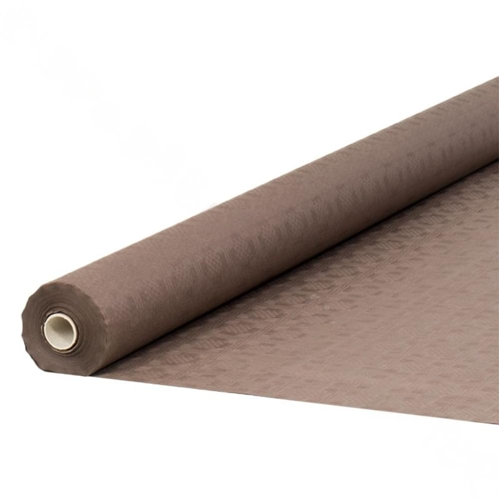 Tezraftaar® Paper Banquet Roll 8m x 1.14m Brown Disposable Banqueting Roll Table Cover Clothes for Christmas Catering Supply Wedding Birthday
