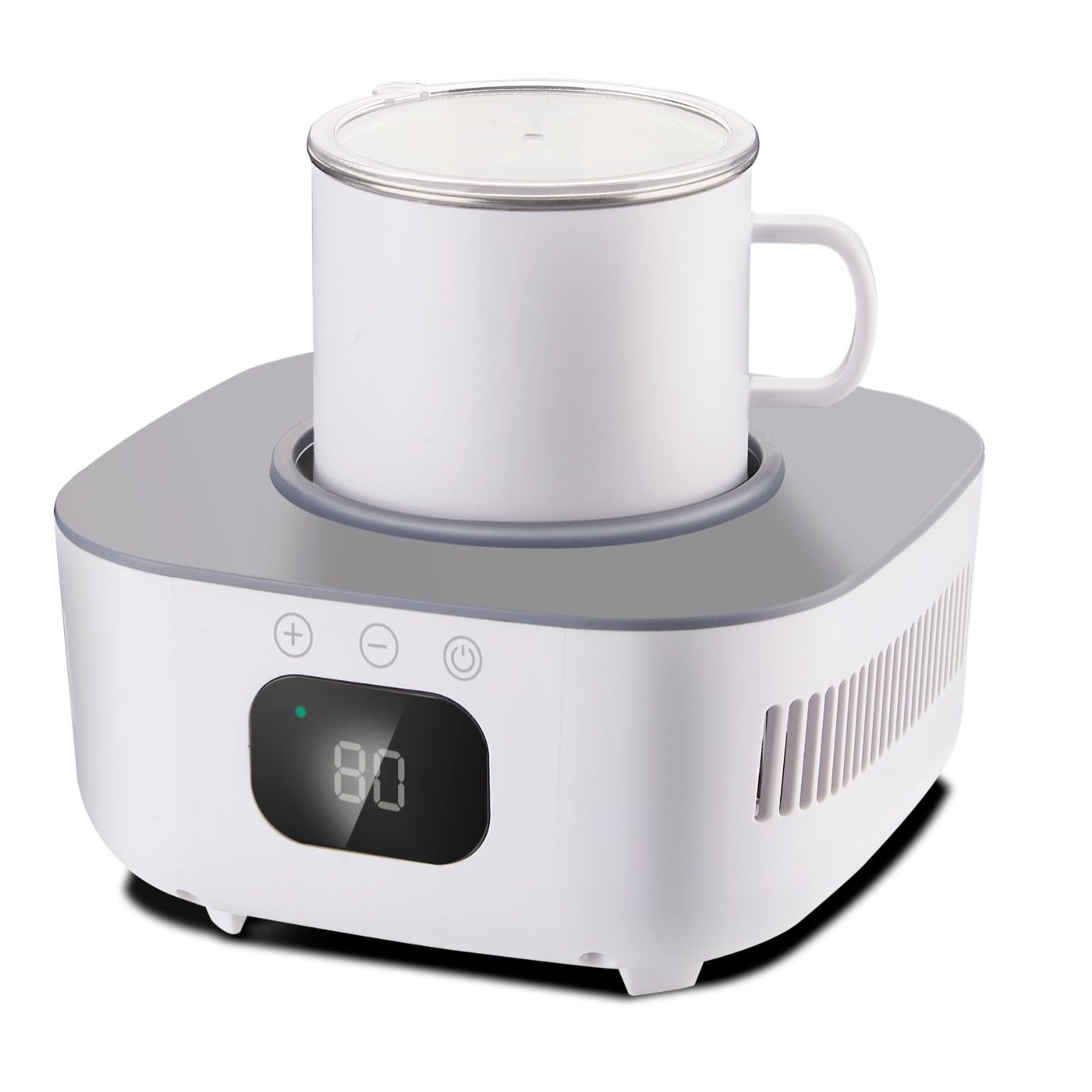 Calentador de tazas de 50W para solucionar el café frío con este sistema rápido de escritorio