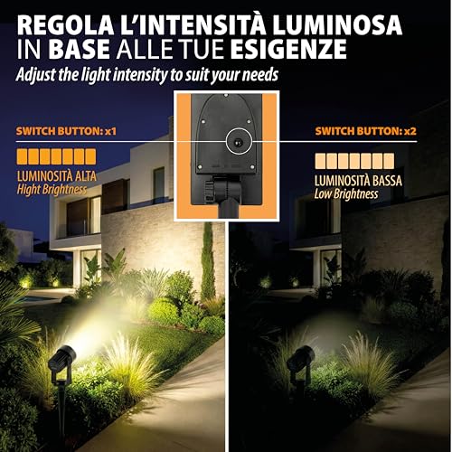 Projecteurs LED d'extérieur pour illuminer pots et plantes