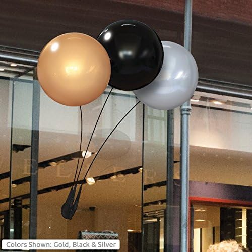Miniatura 4 de Kit de triple ventosa de globo reutilizable resistente a la intemperie - Globos de plástico para exteriores sin helio