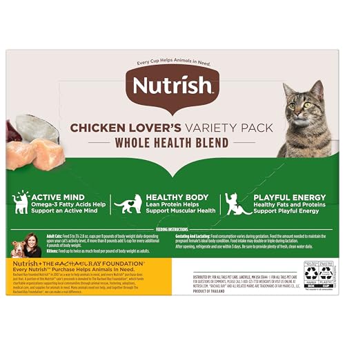 Nutrish Chicken Lover's Wet Cat Food Variety Pack, 2.8 oz Cup (Rachael Ray) - image 9