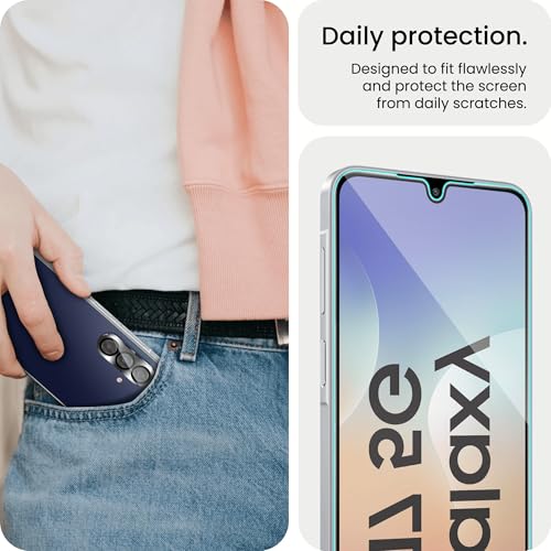 Image of ArmourPro Edge to Edge Tempered Glass for Samsung Galaxy M17 with Black Camera Ring Guard, 9H Screen Protector, Anti-Scratch, Anti-Fingerprint, Bubble-Free Installation Kit