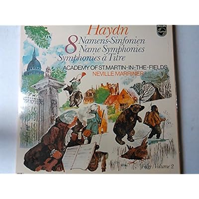 HAYDN, Franz Joseph: 8 Name Symphonies -- Neville Marriner (cond), Academy of St. Martin-in-the-Fields -- PHILIPS ()--HAYDN Franz Joseph (Austria)-MARRINER Neville (dir)-PHILIPS-PHI 6768066-Vinyl