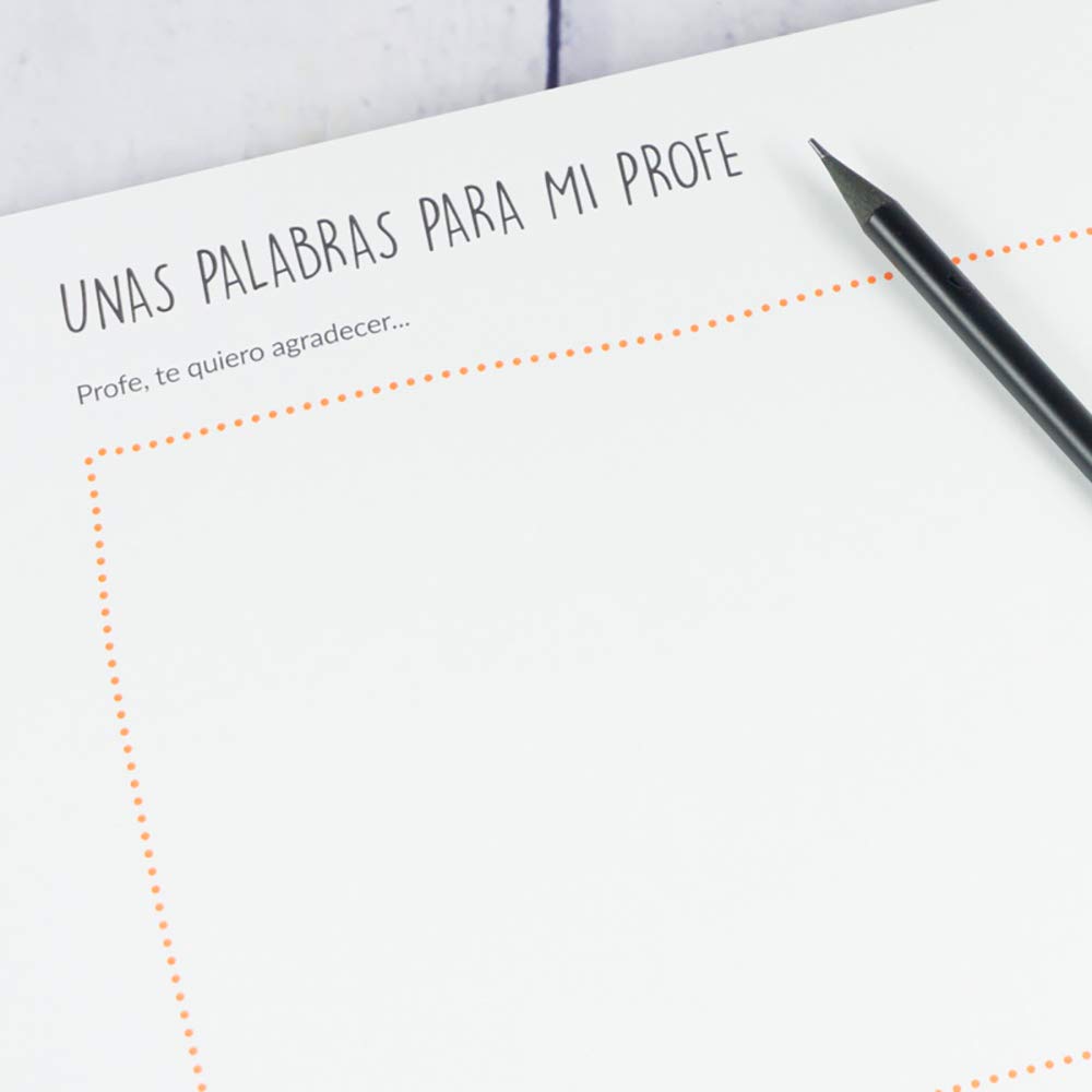 Calledelregalo Profesores y profesoras: Libro '¡Gracias, profe!’