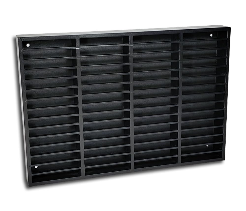 Protected Musikkassetten Holzregal Deluxe schwarz