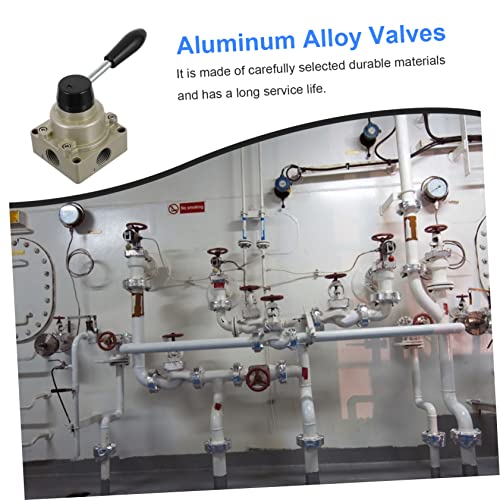 CANIGHT Válvula Pneumática Manual Válvulas De Alavanca Alavanca Manual Pneumática De Ar 4 Posições V
