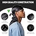 Veeta Superior Silk Durag - Smooth Silk Durag for Men & Women, Long Double Wide Straps, Outside Seam Triple Stitch Du Rag (Black)