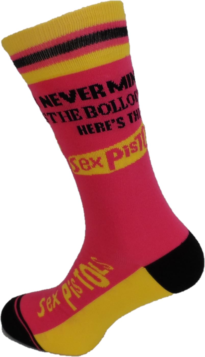 Mazeys Men's Nmtb Pink Classic Officially Licensed Sex Pistols Socks… (Nmtb Pink)
