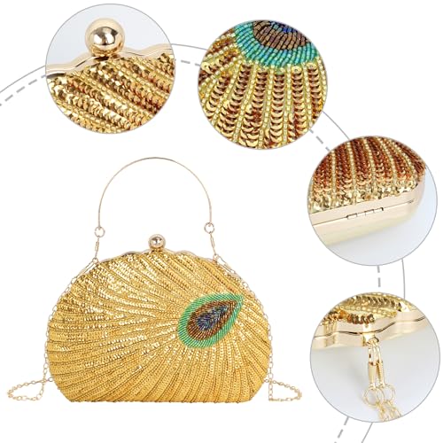 Image of Women Seashell Evening Bag Purse Mermaid Chain Strap Clutch Handbag Shoulder Bag | Seashell