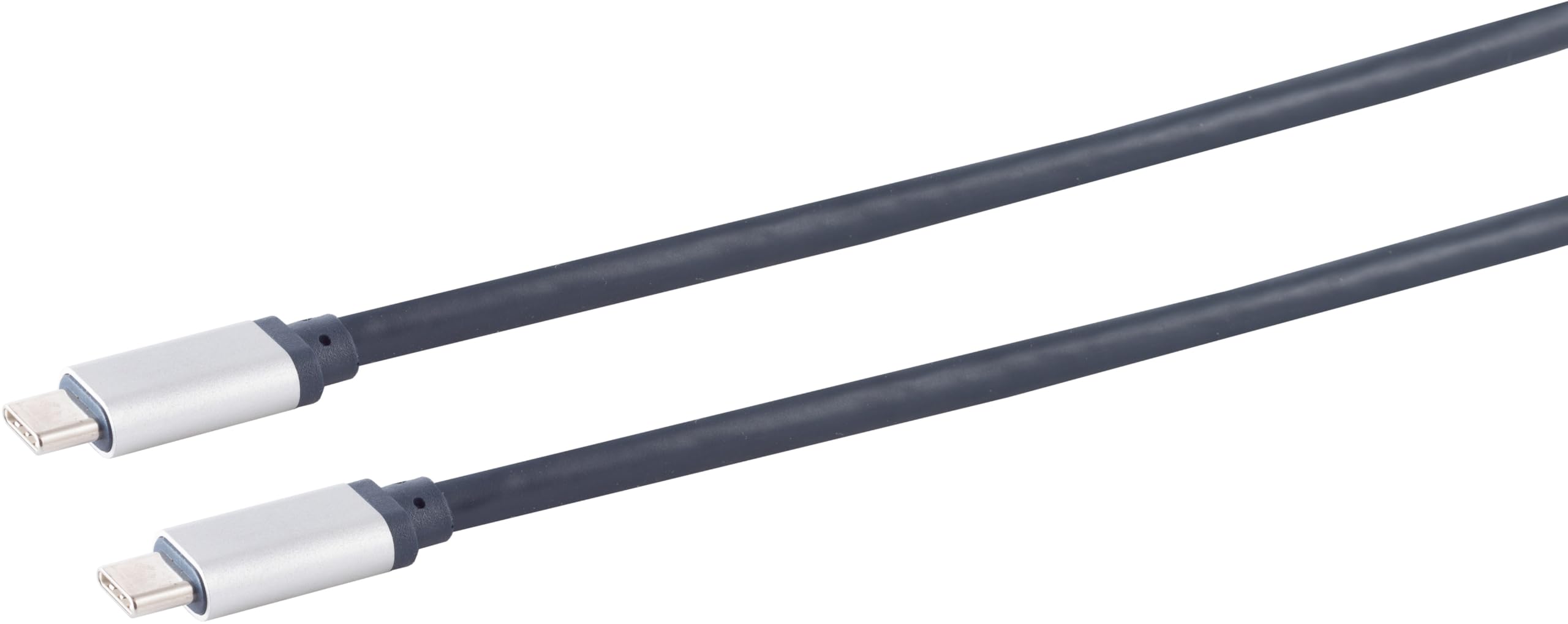 1aTTack.de 3 cables de conexión USB-C de 2 m, 3,1, 2 m, contactos chapados en oro, funda textil, color azul